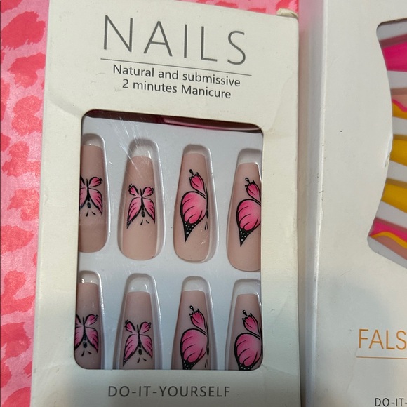 Colorful Press-On Nail Set - Picture 2 of 5